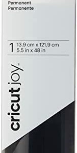 Cricut Joy Smart Vinyl Permanent | Black | 1.2 m (4 ft) | Self Adhesive Vinyl Roll | For use with Cricut Joy