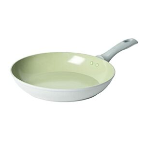 Salter BW09278 Earth Frying Pan Non-Stick Cookware, Strong Titanium Based Ceramic Coating, for All Hob Types Including Induction, Soft-Touch Hand