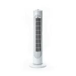 Status Tower Fan | 32 Inch Portable Oscillating Fan | 3 Speed Adjustable Angle Tower Fan | White | S29TOWERFAN1PKB