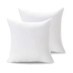 RKINC Bedding Cushion Inner Pads (Pack of 2), 45 x 45 cm (18" x 18") Cushion Stuffer Inserts, Anti Allergy Cotton Blend Fabric, Hollowfibre Squar