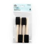 Royal & Langnickel Foam Brushes, Black, 1"