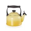 Le Creuset Traditional Stove-Top Kettle with Whistle, Suitable for All Hob Types Including Induction, Enamelled Steel, Capacity: 2.1 L, Volcanic,