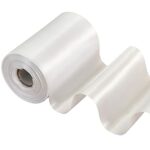 TONIFUL 4 Inch Wide White Solid Satin Ribbon 22yd Fabric Large Ribbon for Wedding Car Cutting Ceremony Grand Opening Chair Sashes Table Bows Flor