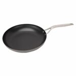 Swiss Diamond 11.8 Inch Hard Anodized Induction, Nonstick Frying Pan – Aluminum Cooking/Sauté Pan, Evenly Distributes Heat – Oven- & Dishwasher-S