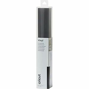Cricut Permanent Vinyl | Black | 1.2 m (4 ft) | Self Adhesive Vinyl Roll | For use with all Cricut Cutting Machines