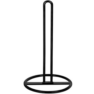 Kitchen Roll Holder Free Standing, OBODING, Paper Towel Holder Countertop, Black Kitchen Towel Holders for Standard and Large Sized Rolls, for Ki