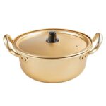 Happyyami Ramen Pot Korean Ramen Cooking Pot with Lid Korean Ramen Noodle Pot Fast Heating Noodles Pan for Kitchen Cookware
