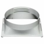 Hacbop Air Conditioner Exhaust Hose Interface, Portable Home Mobile Air Conditioner Body Fitting Connector, Square 15cm