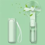 Portable Handheld Fan, Foldable Hand Held Fan, USB Rechargeable Small Pocket Fan With Power Bank, 3 Speeds Folding Hand Fan Personal Desk Fans Mi