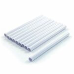 8 x Radiator White Sleeves Pipe Covers 15mm x 19.5cm - Citystores