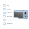 Swan Retro LED Digital Microwave, Countertop, Blue, 20L, 800W, 5 Power Levels Including Defrost Setting, SM22030LBLN