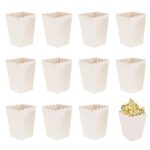 50 Pieces Cardboard Candy Container, Popcorn Favor Boxes, Popcorn Containers, Paper Popcorn Boxes, for Placing Snacks, Popcorn and Candies in The