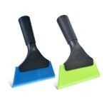 Wigoo Shower Squeegee Window Tint Squeegee Window Tint Tools Samll Squeegee with Rubber Blade for Window Cleaning,2PCS Mini Mirror Squeegee for V
