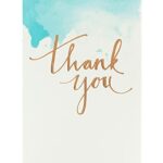 UK Greetings Thank You Card for Him/Her/Friend - Blue Design, 105x159mm