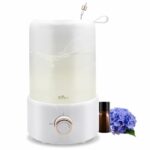 Bear 1000mL Humidifier for bedroom, 10 Hour Running, Top Fill Essential Oil, Auto Close, Manual Control