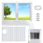 Brynnl Portable Air Conditioner Window Vent Kit, 16.9''-55'' Adjustable Window Seal Window Vent Set for Mobile Air Conditioner Sliding Vent Windo