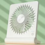 BIVBTP Desk Fan, USB Desk Fan With 2000mAh Rechargeable Battery,Powerful Super-Thin Small Table Fan, Electric Fans Cooling Quiet For Bedroom, Off