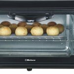 Belaco Mini 9L Toaster Oven Tabletop Cooking Baking Portable Oven 650w 100-250° Stainless Steel Heating Tube incl. Baking Tray & Wire Rack
