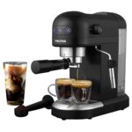 Salter Professional EK5240BO Espirista Coffee Machine, Milk Frothing Wand, 1.4 L, For Ground Coffee, Single and Double Function, Touch Panel, 15-