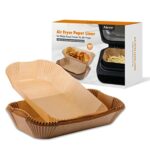 AIEVE Air Fryer Liners for Ninja Foodi Max Health Grill, 100Pcs Non-Stick Air Fryer Accessories Paper Liners Compatible with Ninja AG551UK/ FG551
