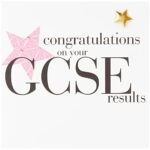 Claire Giles Hearts and Stars GCSE Congratulations Card - Pink