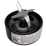 AUMUA Spare Blade for NutriBullet 1200 Series Blender, 6 Fins Replacement Blade Part Compatible with NutriBullet 1200W Balance/Lean Extractor