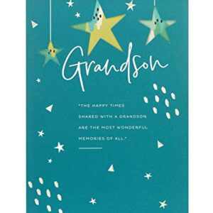 UK Greetings Birthday Card for Grandson - Sentimental Design, green, 149mm x 229mm