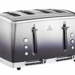 Russell Hobbs 25141 Midnight Blue Eclipse Polished Stainless Steel Ombre Four Slice Toaster