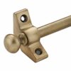 AMSKA INTERNATIONAL Set Of 13, Stair Carpet Rods, Round Finial, Antique Brass, Suitable For Carpet Runners Up To 70 Centimetre Wide Or Narrow