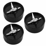 3 Pack Cross Blades Compatible with NUTRiBULLET Magic Bullet Blender 200W - Magic Bullet Mixer Blade Replacement Parts