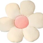Zinsale Cute Flower Floor Pillow Cushion Throw Pillow Indie Room Decor Pillow for Teens Tweens Girls Plush Stuffed Toy for Kids Reading Nook Watc