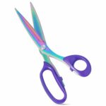 Asdirne Fabric Scissors, Dressmaking Scissors with Heavy Duty Titanium Plated Stainless Steel, Tailor Scissors for Cutting Fabrics and Leather, P