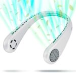 UseeShine Portable Neck Fan, bladeless neck fan,for Indoor Outdoor Travelling,USB Rechargeable Personal Fan, Rechargeable, Headphone Design,3 Spe