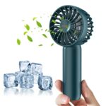 VEMONT Handheld Fan, Mini Portable Hand Fan with 2500mAh Rechargeable Battery,Personal Pocket Hand Held Fan with 3 Speeds(3-10H Working Time),Sup