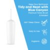 Blue Canyon Plastic Toilet Brush & Holder for Bathroom, Flexible Toilet Bowl Plastic Brush Head for Deep Cleaning, Compact Size, Elegant Design w