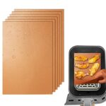 Air Fryer Accessories for Tower Ninja Dual, 12Pcs Copper Non-Stick Air Fryer Liners, Reusable Air Fryer Accessories Plates for Instant Vortex, Sa