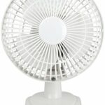 Status Desk Fan | 6 Inch Portable Fan | 2 Speed Adjustable Angle Fan | White | S6DESKFAN1PKB
