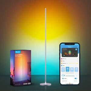 Govee RGBIC Floor Lamp, LED Corner Lamp Works with Alexa, Smart Modern Music Sync and 16 Million DIY Colours, Ambiance Colour Changing Standing f