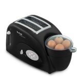 Tefal Toast n Bean, 2 Slice Toaster, Bean & Egg maker, 1200 W, Black, TT552842