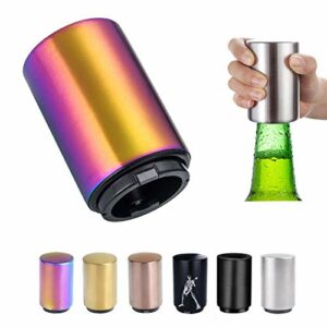 Push Down Bottle Opener,Magnetic Bottle Openers,Beer Bottle Openers for Men Automatic Bottle Opener,Beer Bottle Cap Opener Tool,Kitchen Gadgets N