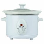 STATUS Austin Round Slow Cooker | 1.5L Slow Cooker Small | 120W White | AUSTIN1PKB4