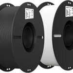 Creality PLA Filament 1.75mm PLA 3D Printer Filament, 2kg Cardboard Spool (4.4lbs), Dimensional Accuracy +/- 0.03mm, Fit Most FDM Printer (White