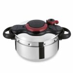 Tefal P4620768 Clipso Minut Easy Pressure Cooker, Stainless Steel, 6 Litre, 37 x 25.2 x 22.2 cm