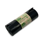 Addis New Degradable Kitchen Waste Bin Liners Made from Recycled Material, New Recycled Black, 50 Litre