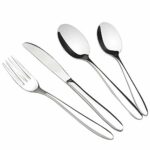 Ponpong 64 Pieces 18/10 Stainless Steel Cutlery Flatware Set, Service for 16 Persons
