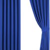 Aspire Homeware Blackout Curtains for Living Room - Cream Eyelet Bedroom Curtains 66x54 inch Drop Thermal Insulated Super Soft Black Out Window C