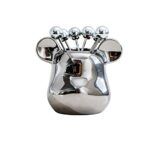 JCDHYBS Decorative Little Bear Base Holder with Dessert Fork Dinnerware Set 6pc,Ceramic Jar with 6 Forks,Creative Flatware Set for Coffee,Cold Dr