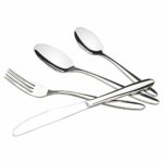 Ponpong 18/10 Stainless Steel Flatware Set, Cutlery Set, Forks Knives Spoons Set, 48 Pcs for 12 People