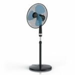 Brandson - Electric Pedestal Fan - Air Cooling – 3 Speed – Silent operation – Adjustable Height – Oscillating – Electric Floor Standing Fan - 50