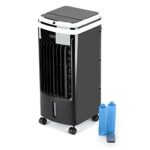 LIVIVO 80W Evaporative Air Cooler - Portable AC With LED Display Remote Timer - 3 Position Speed Adjustment - Cooler/Humidifier Function - 120° O